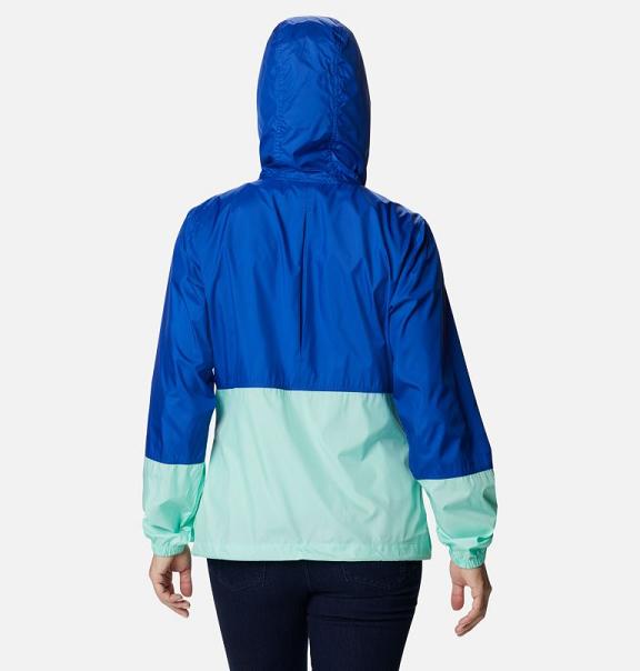 Columbia Flash Forward Windbreaker Blue For Women's NZ96048 New Zealand